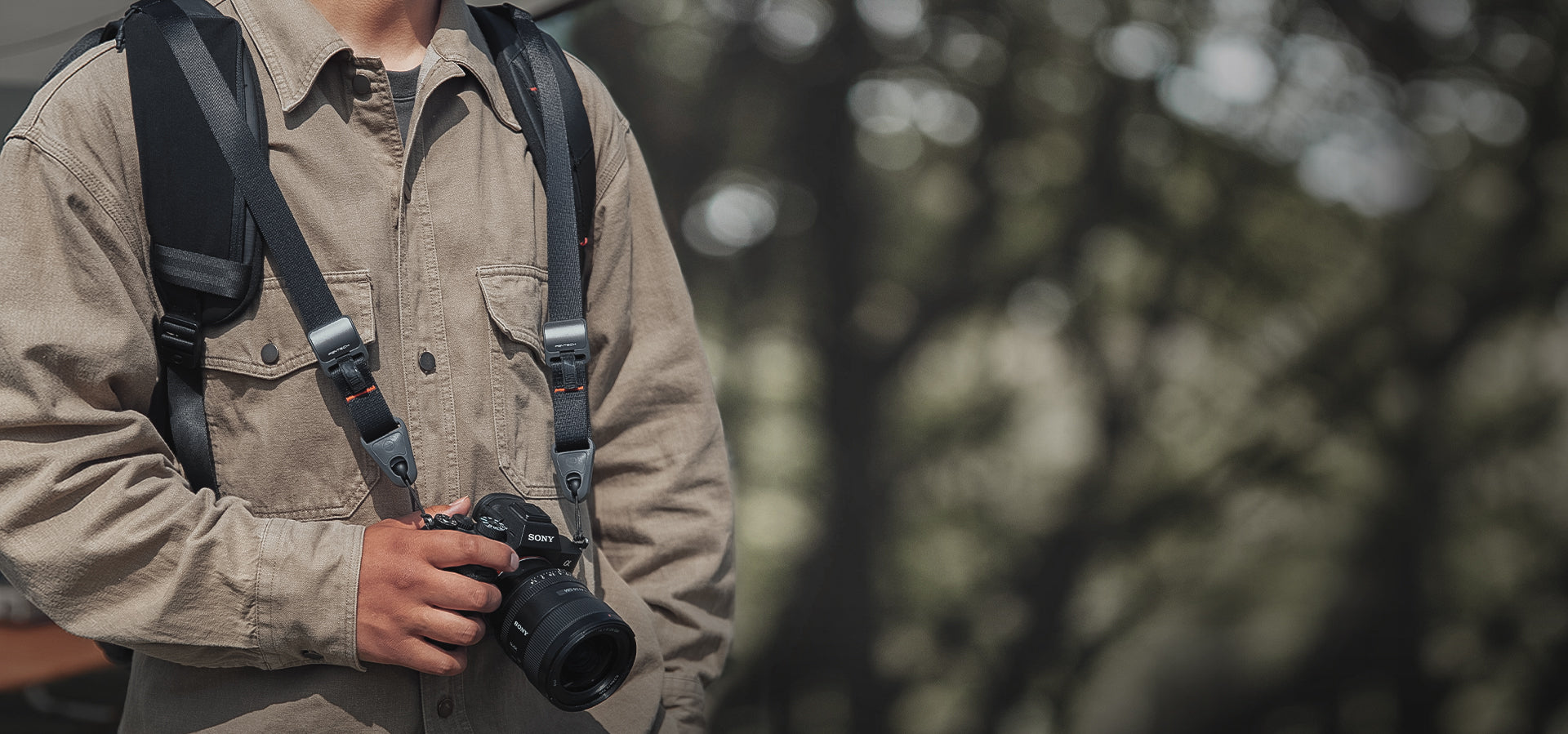 camera wrist strap Banner
