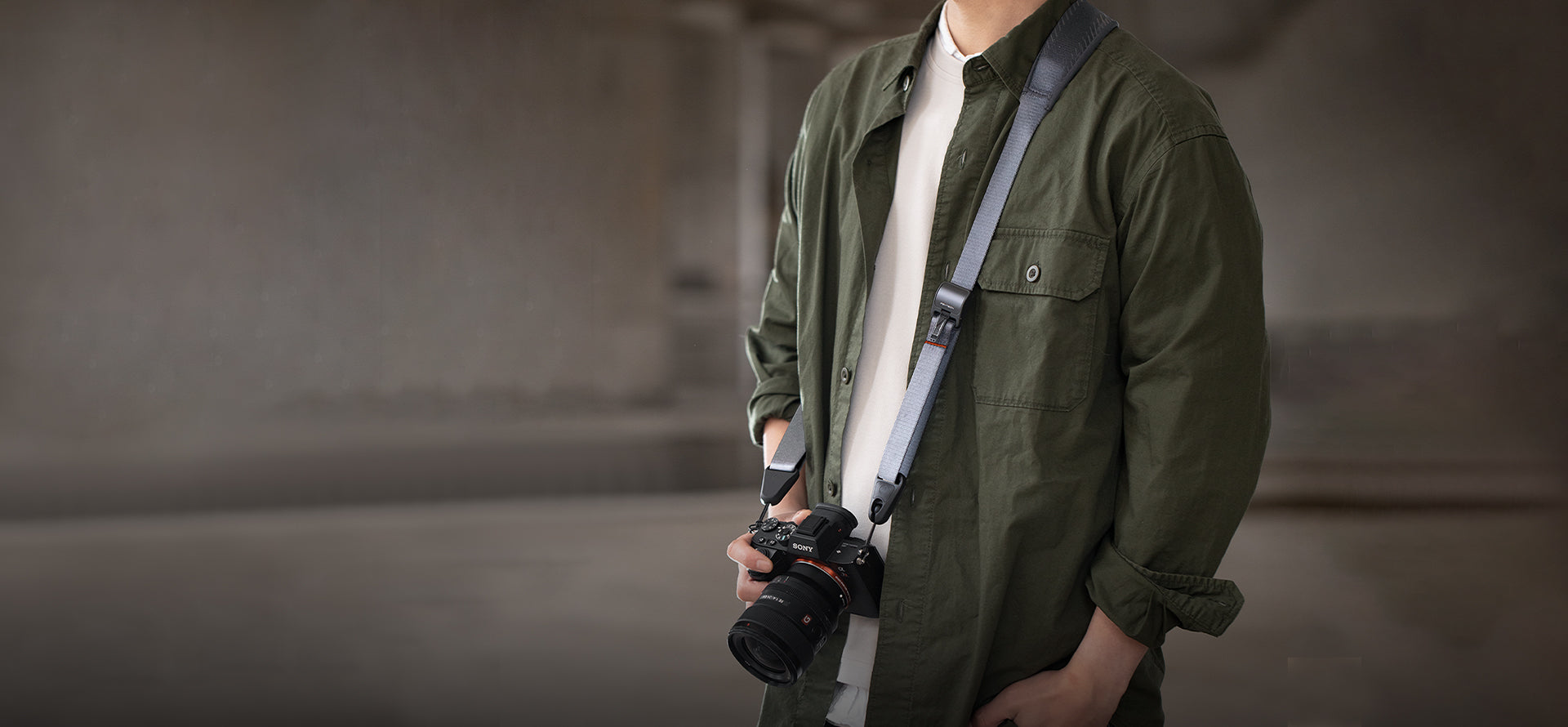 camera shoulder strap Banner