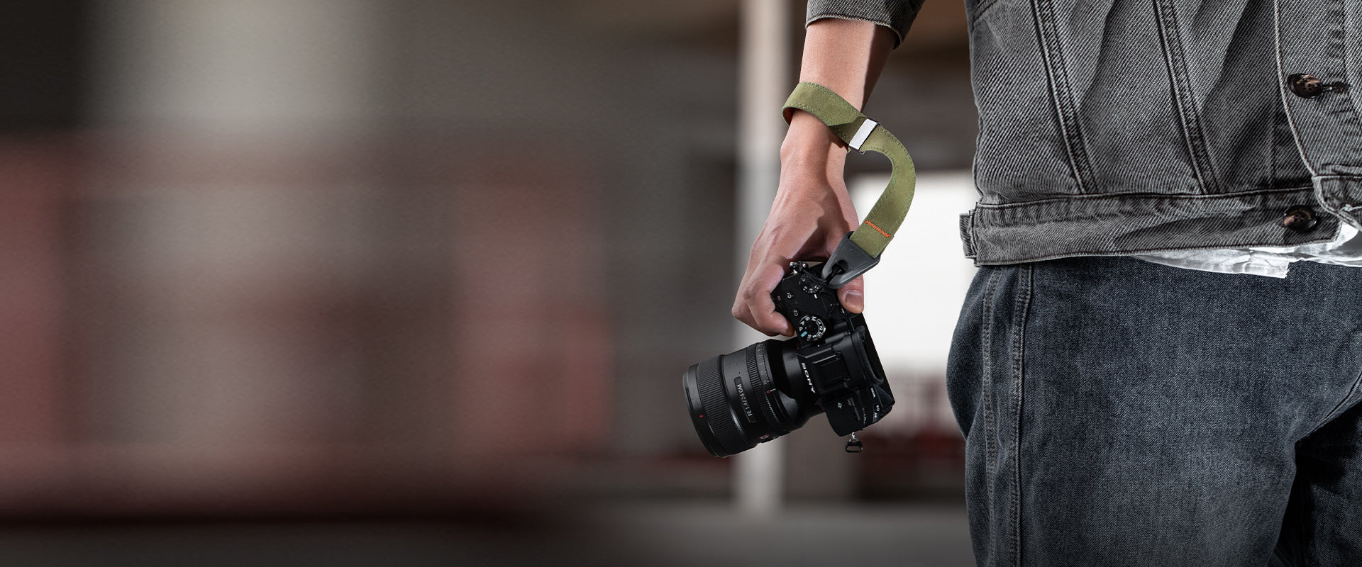 camera wrist strap Banner