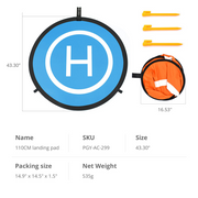 55 cm/75 cm/110 cm Landing Pad für DJI -Drohnen