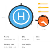 55 cm/75 cm/110 cm Landing Pad für DJI -Drohnen