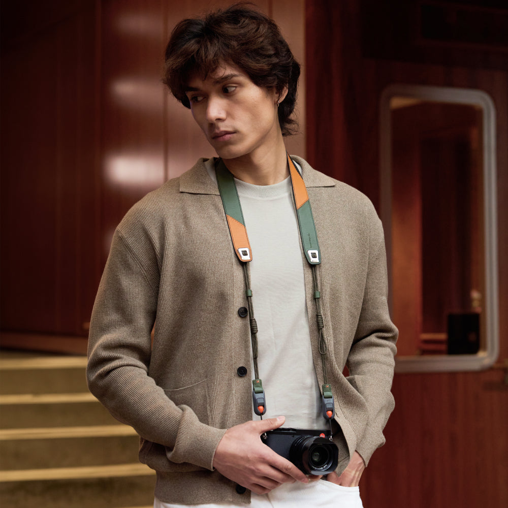 Camera Shoulder Strap Air (Premium Leather Style)
