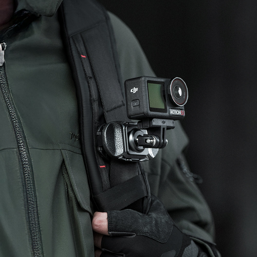 The Beetle Camera Clip V2 supports various camera types, from Mirrorless to Action Cams.