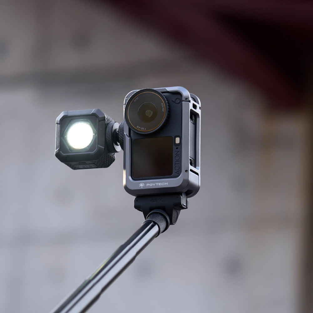 The Camera Cage For Osmo Action 6 provides rugged protection and expands mounting options for action-packed shots.