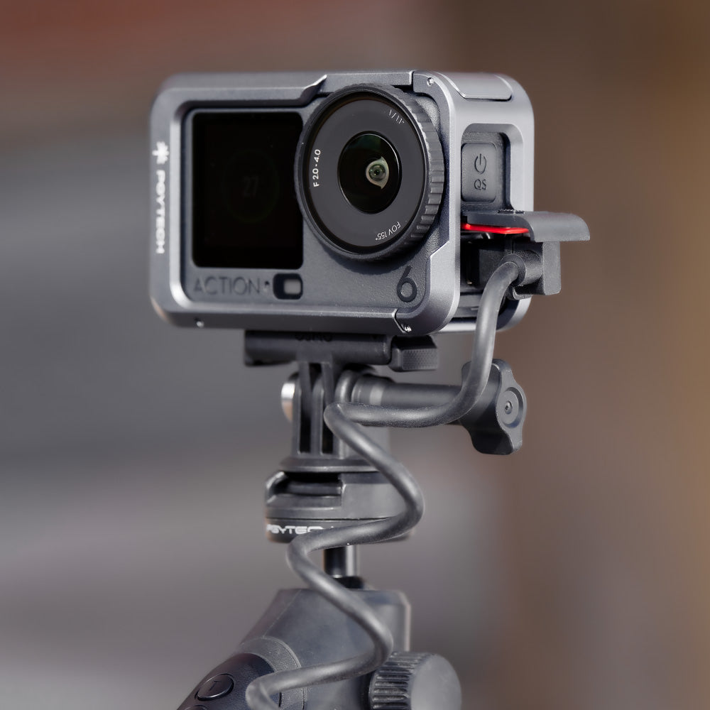 The Camera Cage For Osmo Action 6 provides rugged protection and expands mounting options for action-packed shots.
