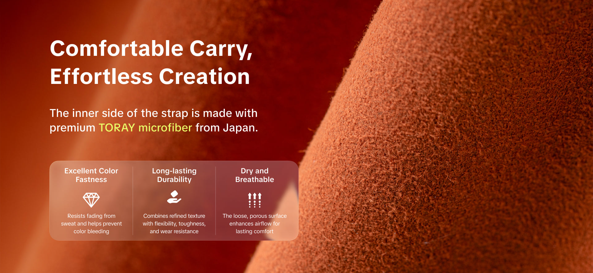 Camera Shoulder Strap Air (Premium Leather Style)