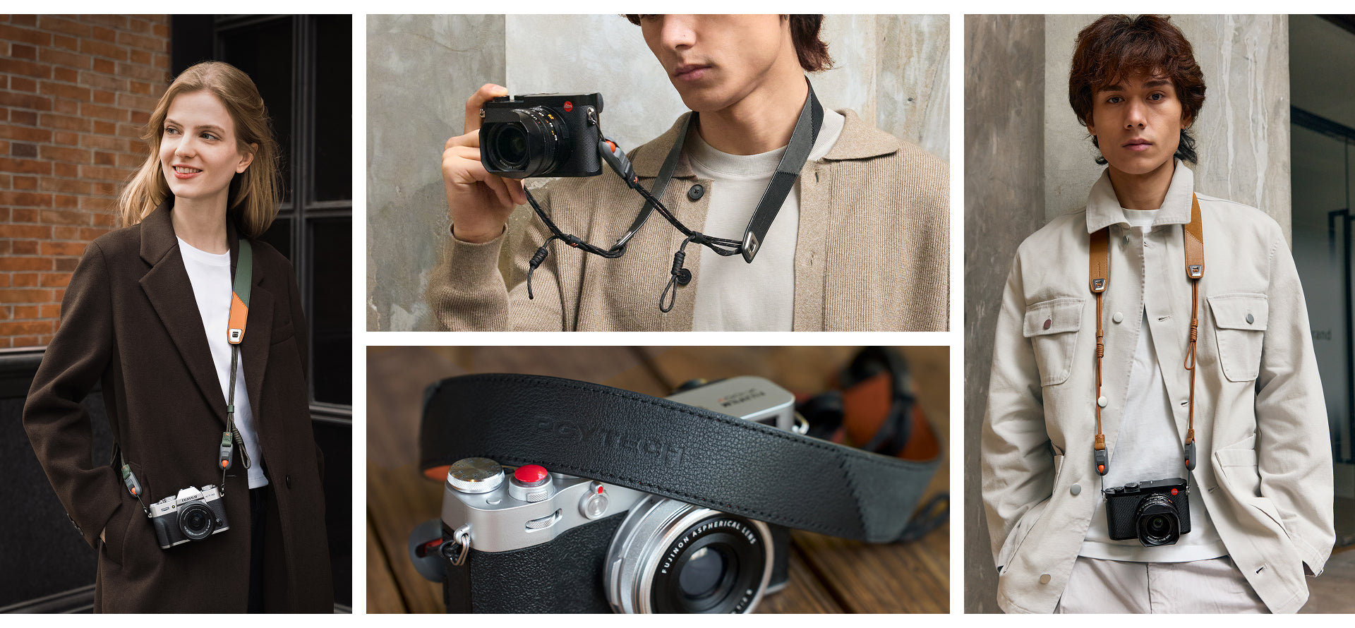 Camera Shoulder Strap Air (Premium Leather Style)