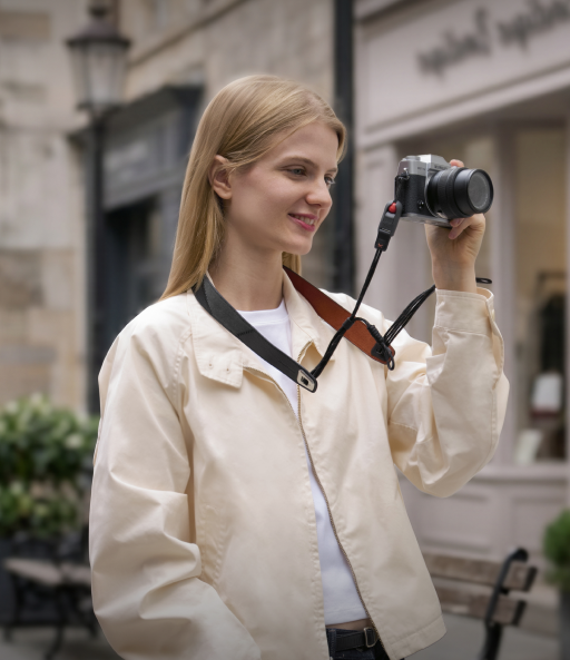 Camera Shoulder Strap Air (Premium Leather Style)