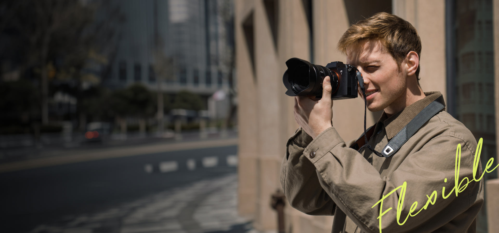Camera Shoulder Strap Air (Premium Leather Style)