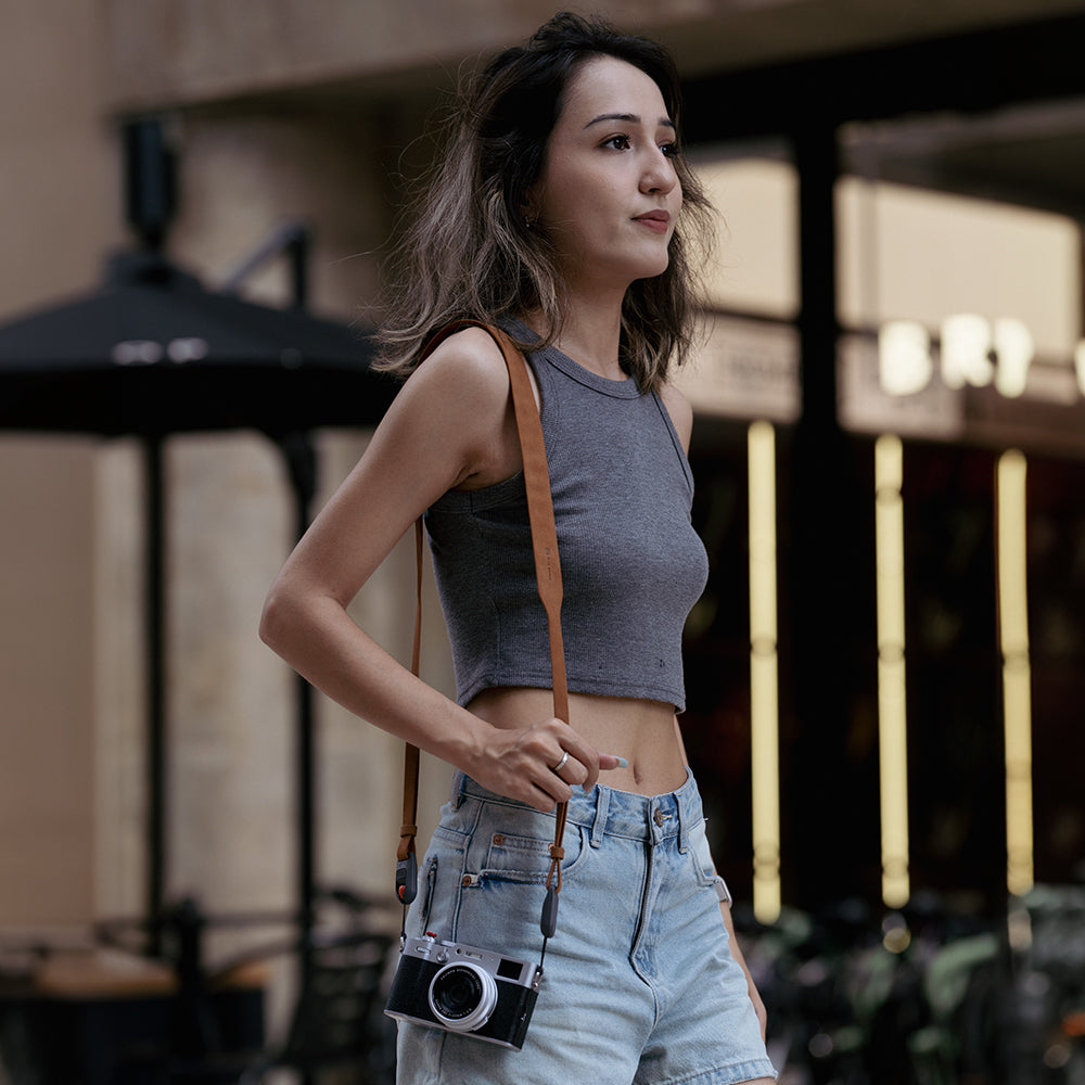 Camera Shoulder Strap Air-Retro Style：Urban street shooting and casual city strolls