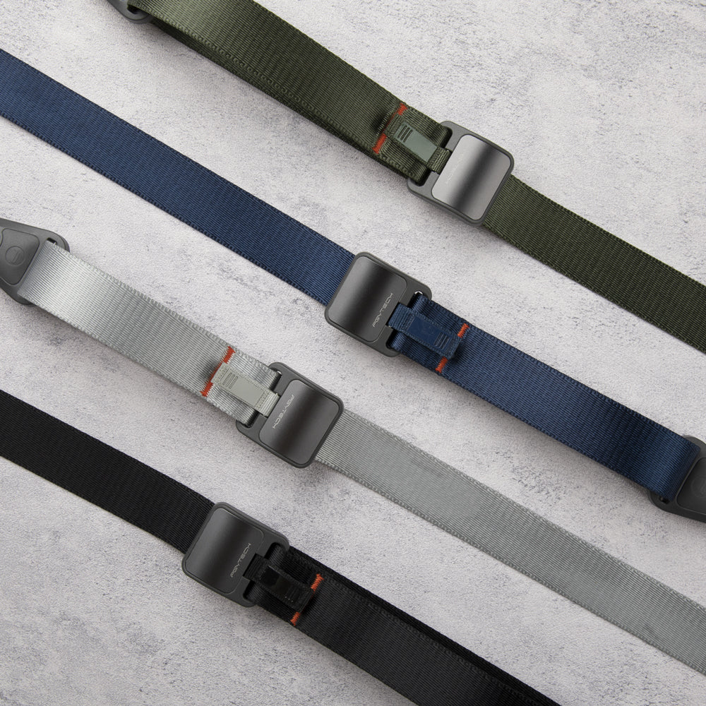 The Camera Shoulder Straps in four colors.