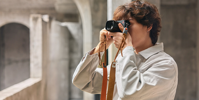 Camera Strap Air (Premium Leather Style)
