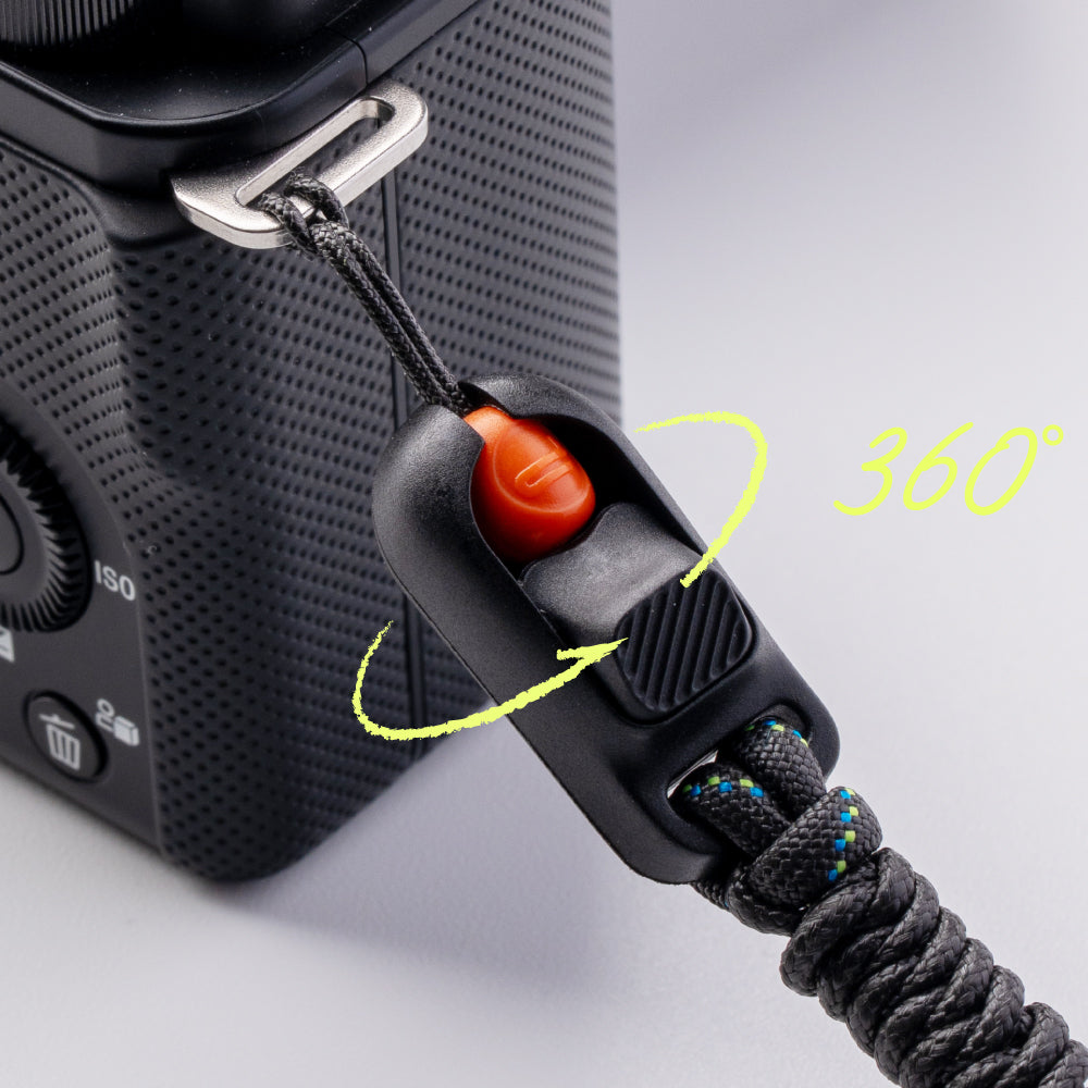 Camera Strap Slim (Outdoor): Quick-Mount Beads support 360° blind connection, enabling easy attachment at any angle