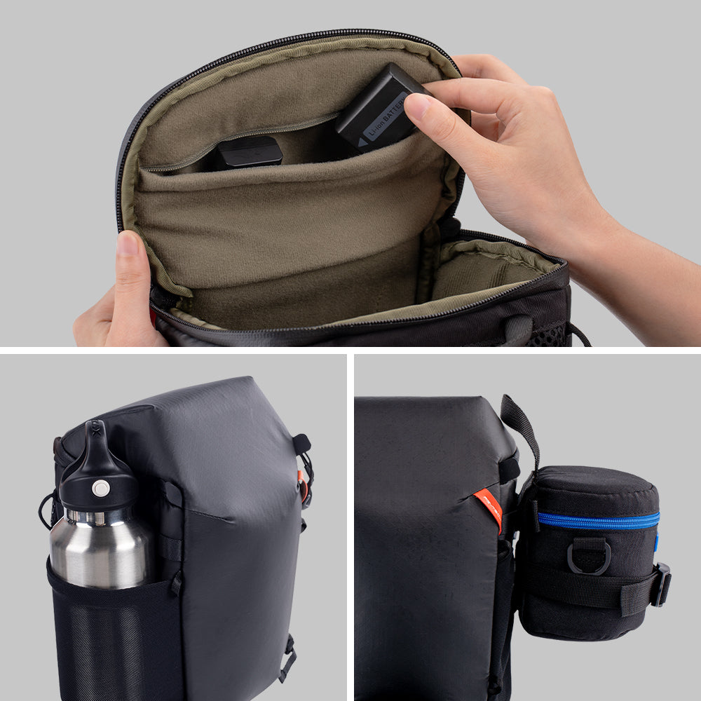 Camera Top Loader: Thoughtful storage design