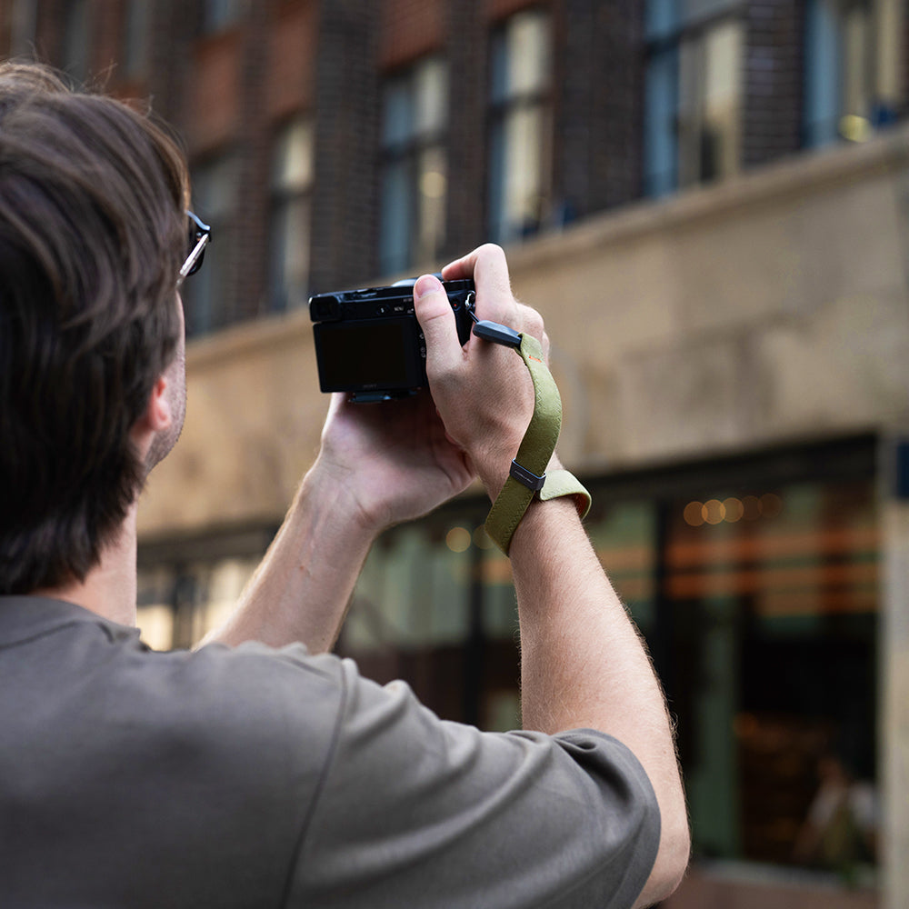 Camera Wrist Strap Air: Lightweight comfort with Quick Connector Slim for sleek minimalist appearance