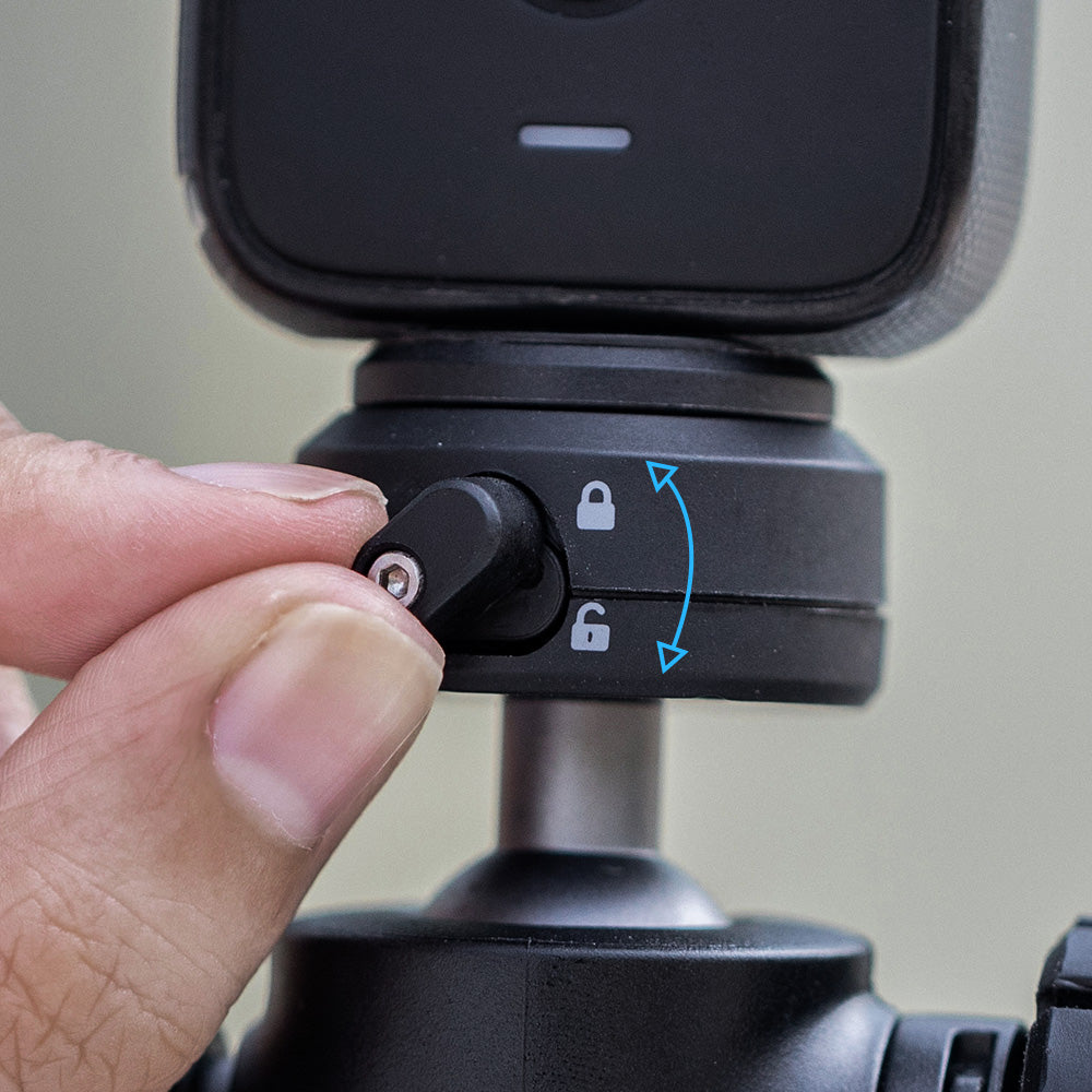 the CapLock Action Camera Extension Pole Tripod is featured with dual lock system