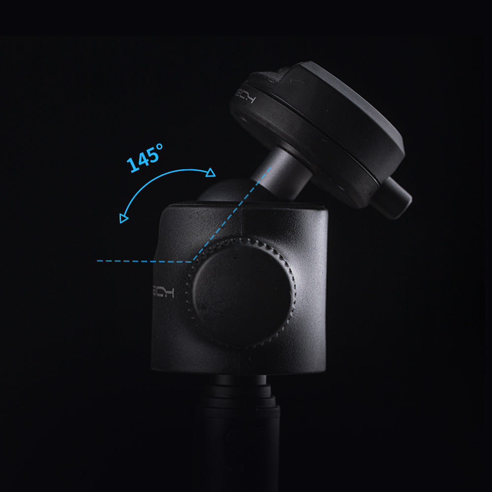 the CapLock Action Camera Extension Pole Tripod is featured with a panoramic ball head 