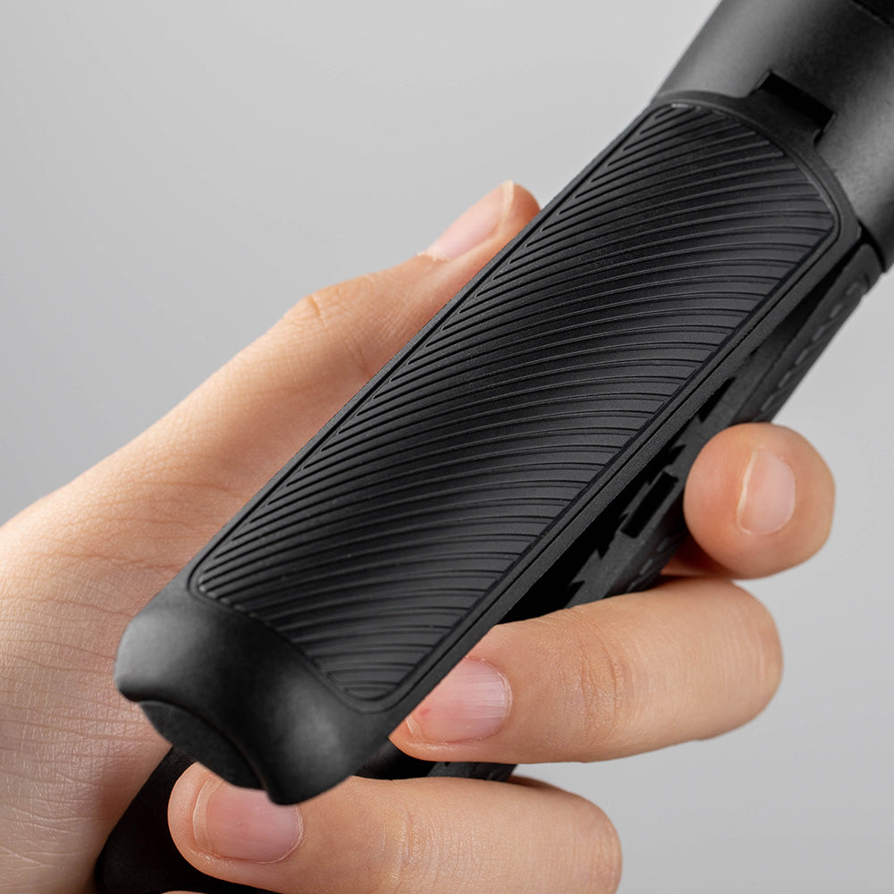 the CapLock Action Camera Extension Pole Tripod is featured with  a non-slip rubber texture for better hand feel