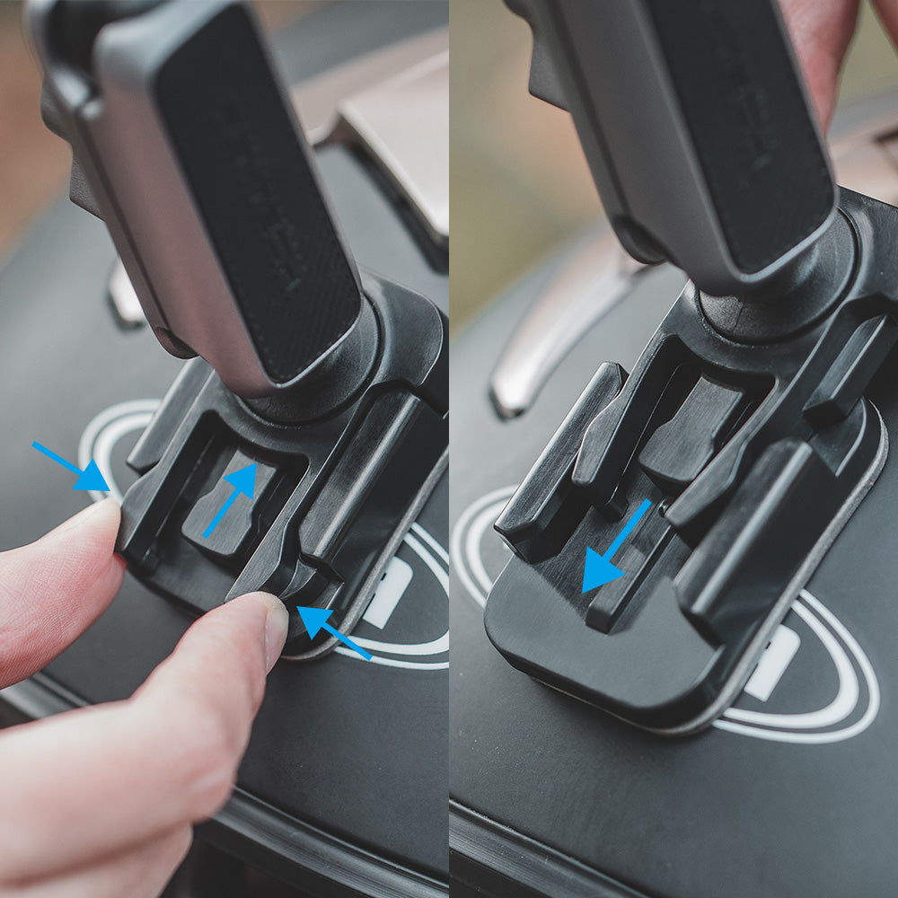 Designed for swift assembly and disassembly, the CapLock Action Camera Helmet Mount​ features a detachable adhesive base that allows users to effortlessly remove their gear when not in use, enhancing both convenience and security.