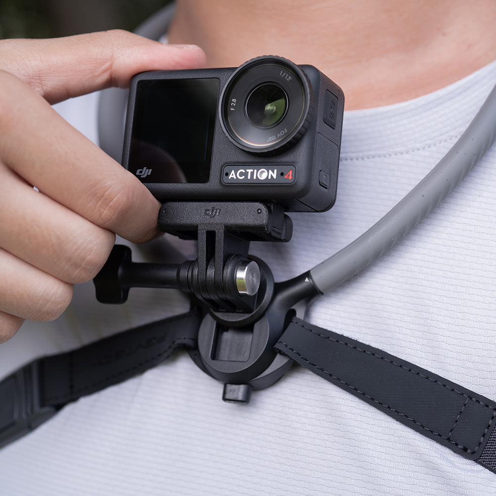 CapLock Action Camera Neck Mount Max：Effortless One-Step Mounting