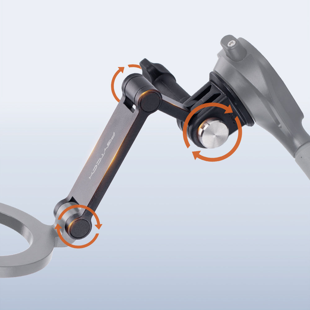 the CapLock Magnetic Smartphone Neck Mount locks at any angle