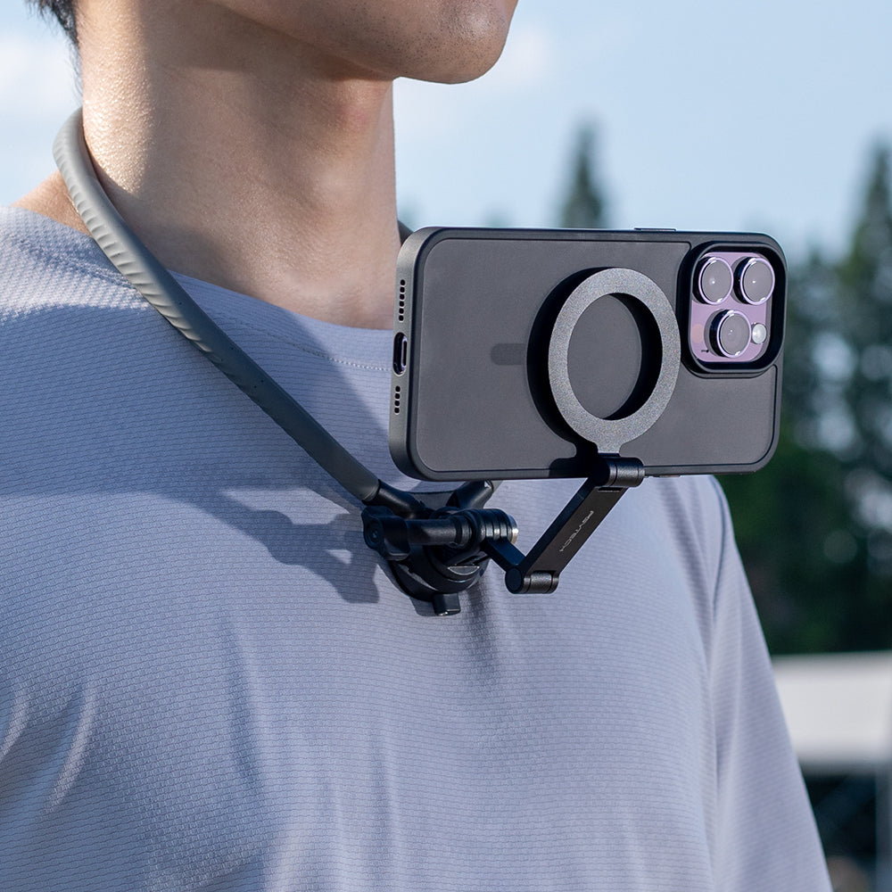 the CapLock Magnetic Smartphone Neck Mount 