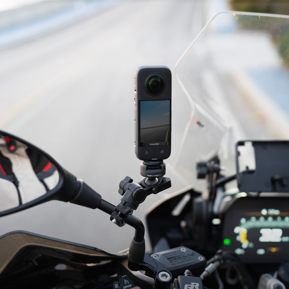 attach the CapLock Rearview Mirror Mount on your Bike Mirror​
