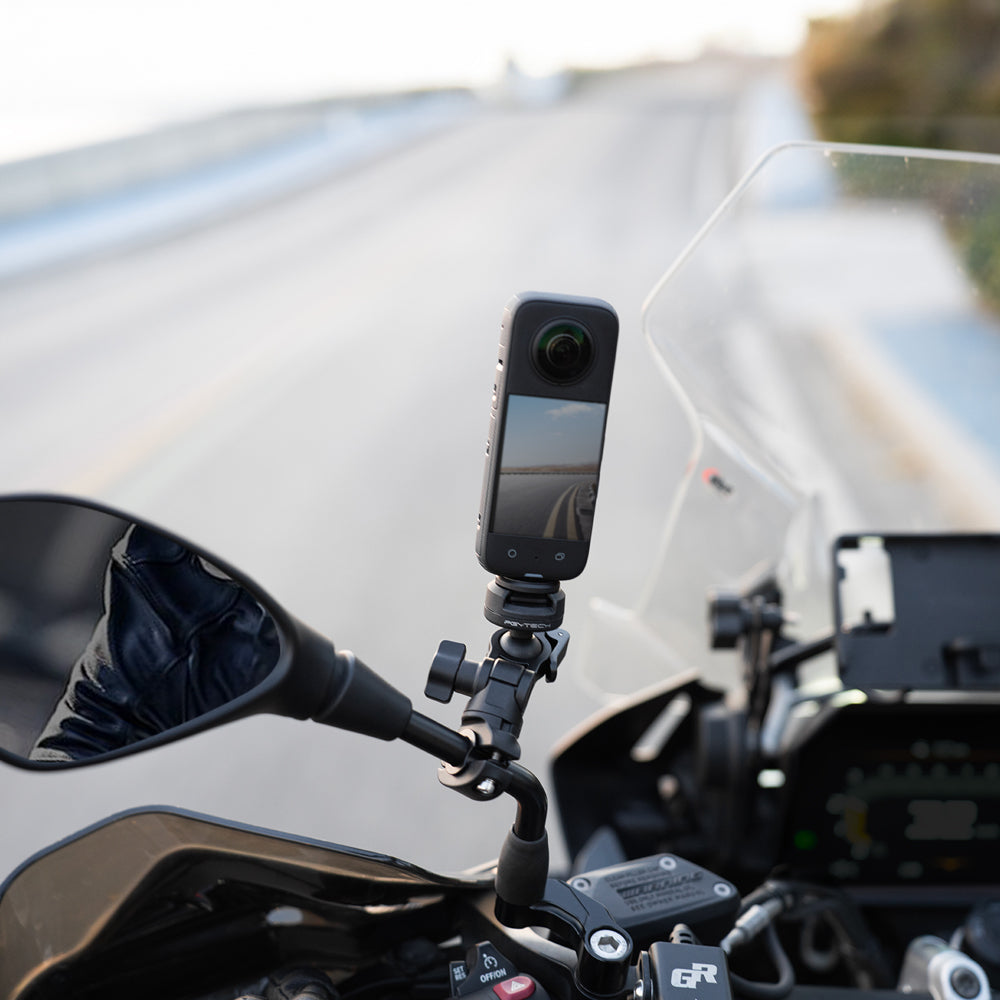 attach the CapLock Rearview Mirror Mount on your Bike Mirror​