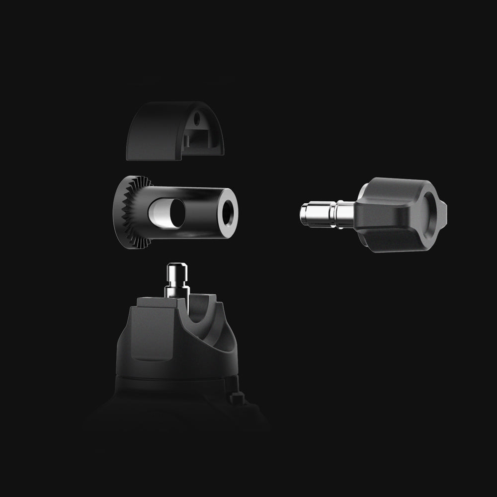 the CapLock Rearview Mirror Mount has patented rosette