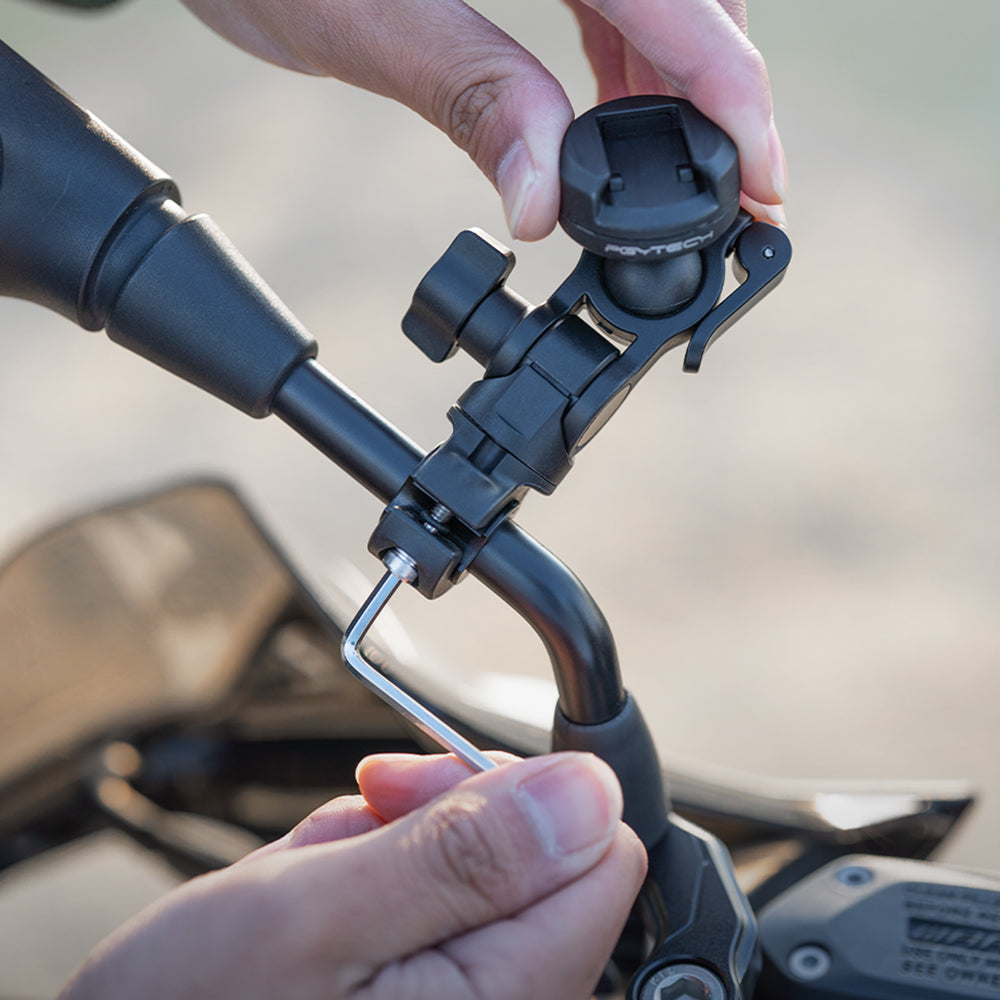 the CapLock Rearview Mirror Mount has wide compatibility，with a hex wrench for easy operation