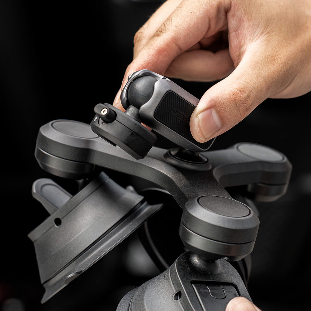 the CapLock Three-arm Suction Mount is light and portable
