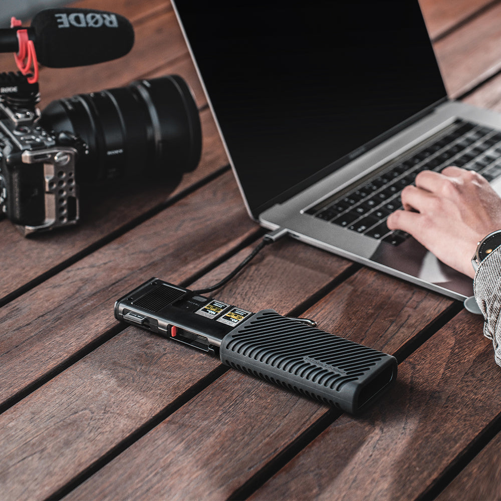 The CFexpress CreateMate Card Reader Case could work as both case and card reader.