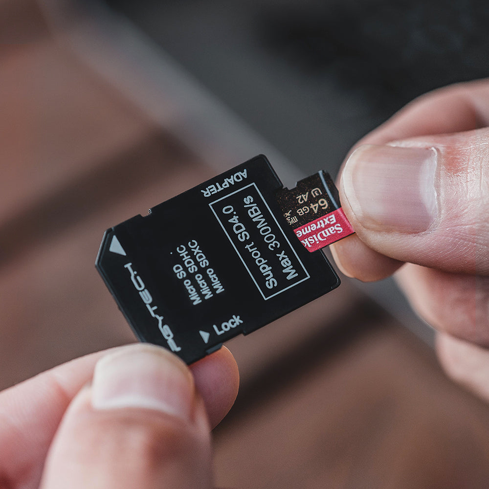 With the CFexpress CreateMate Card Reader Case, you can simply plug your microSD card into the adapter and use it in any standard SD slot for fast, reliable data transfer.