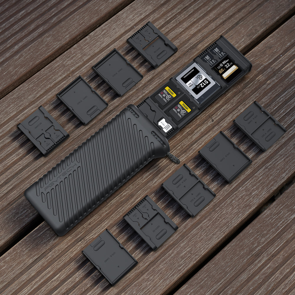CreateMate Memory Card Case with customizable slots for tailored storage