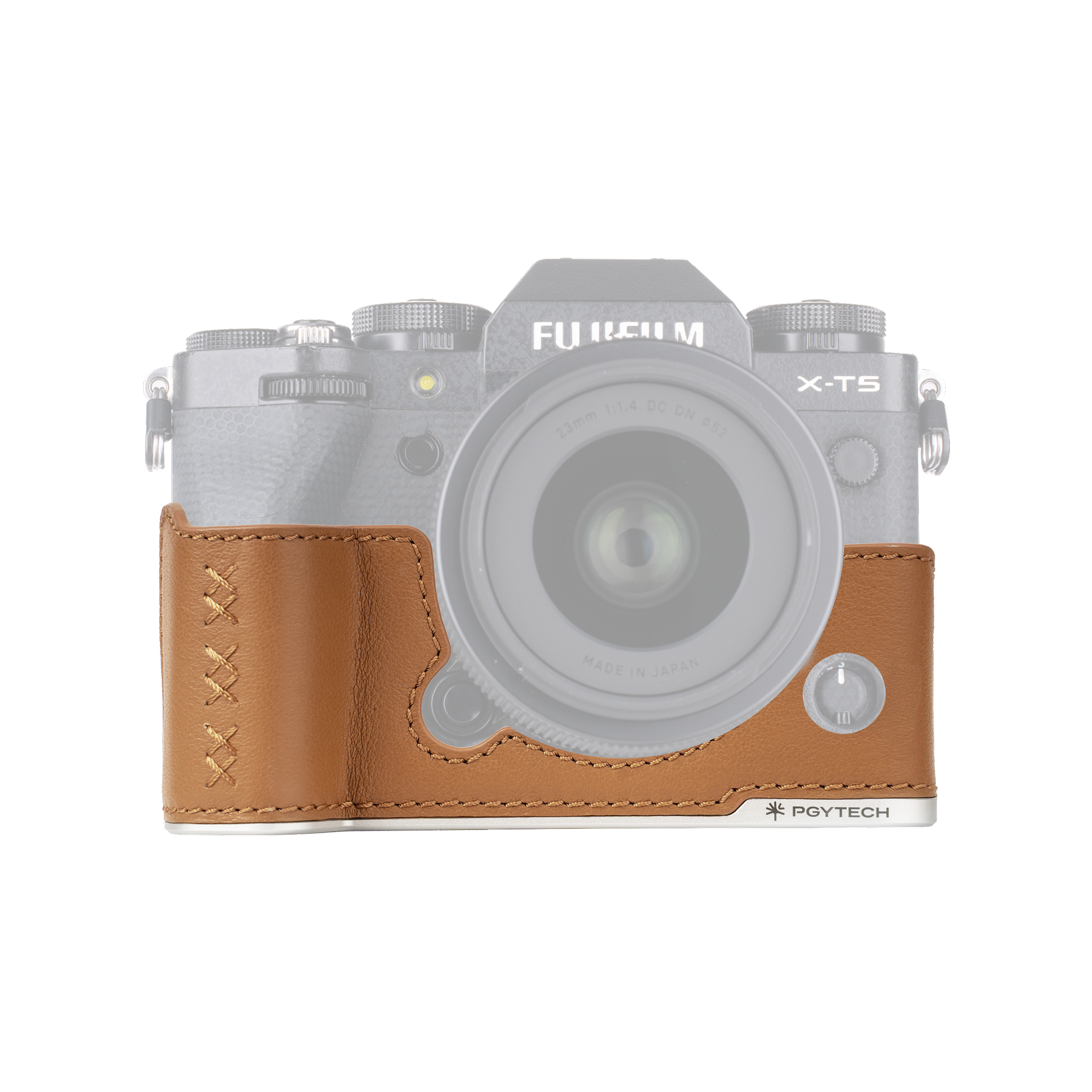 leather-camera-case-for-fujiilm-FUJIFILM X-T5-Clay Brown