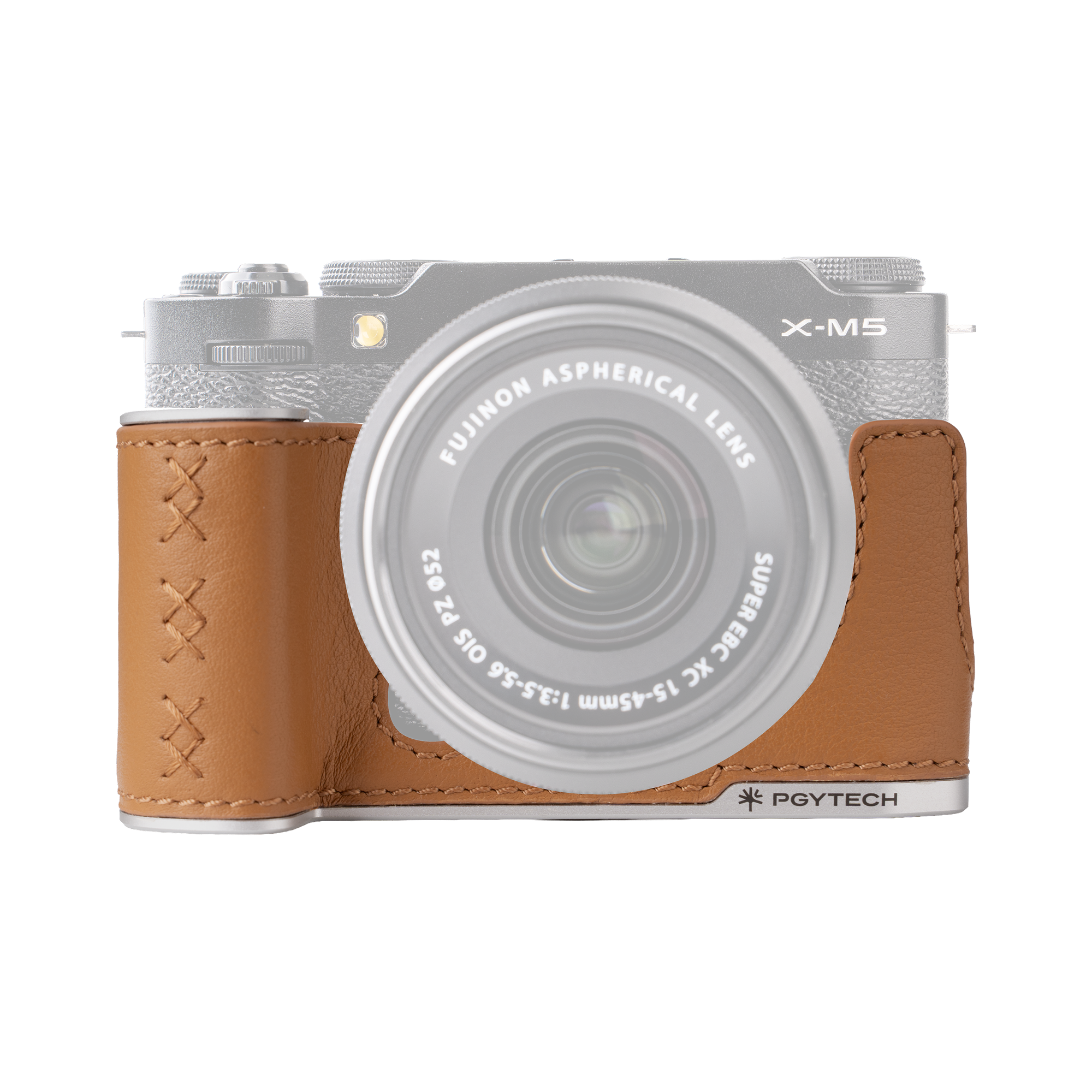 leather-camera-case-for-fujiilm-FUJIFILM X-M5-Clay Brown