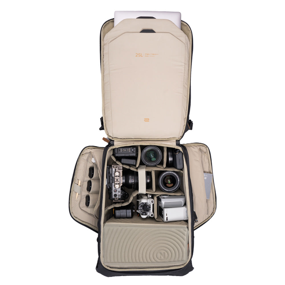 DIY dividers is provided in the OneGo 2 BackPack.