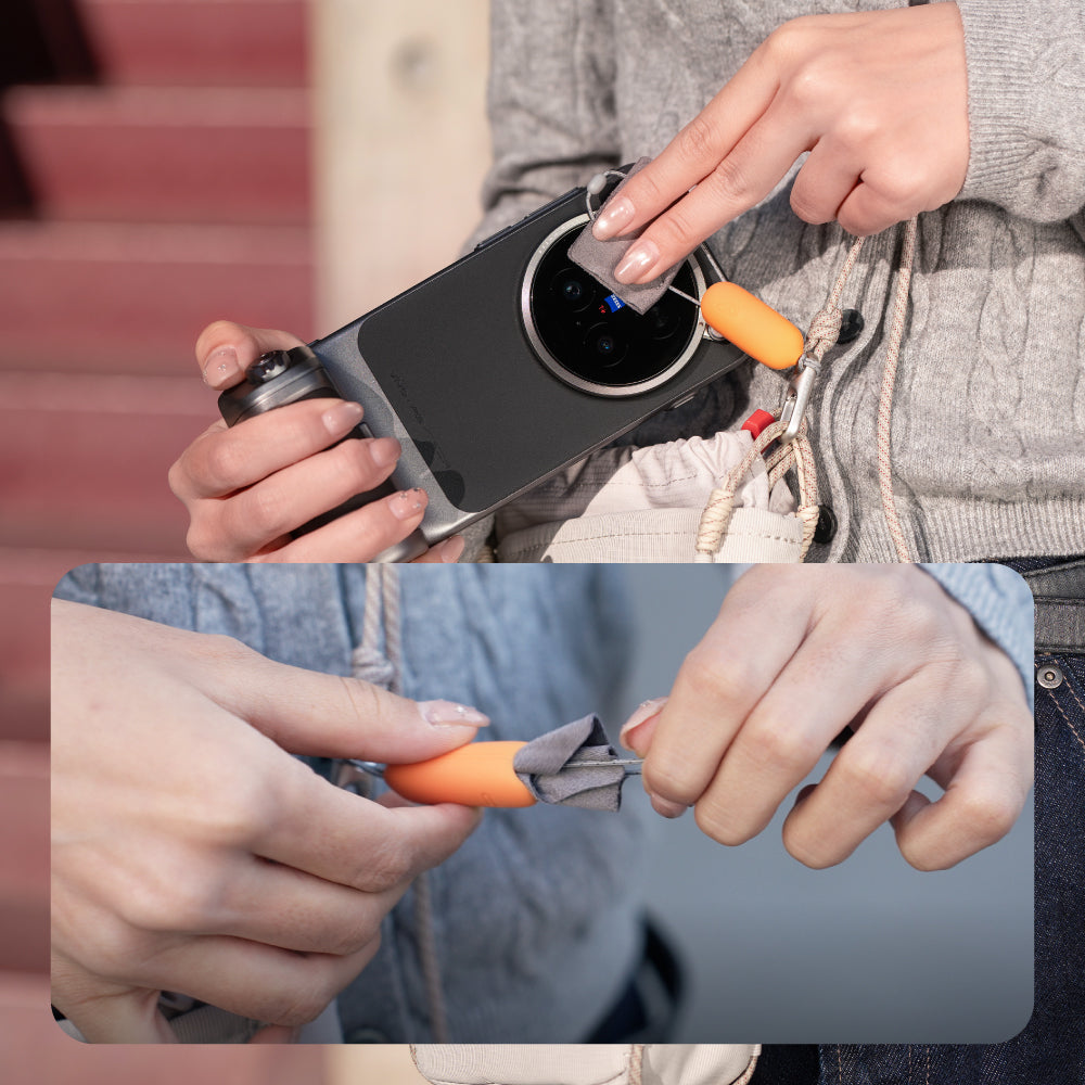 OneGo Casual Crossbody Mobile Bag includes cleaning accessories