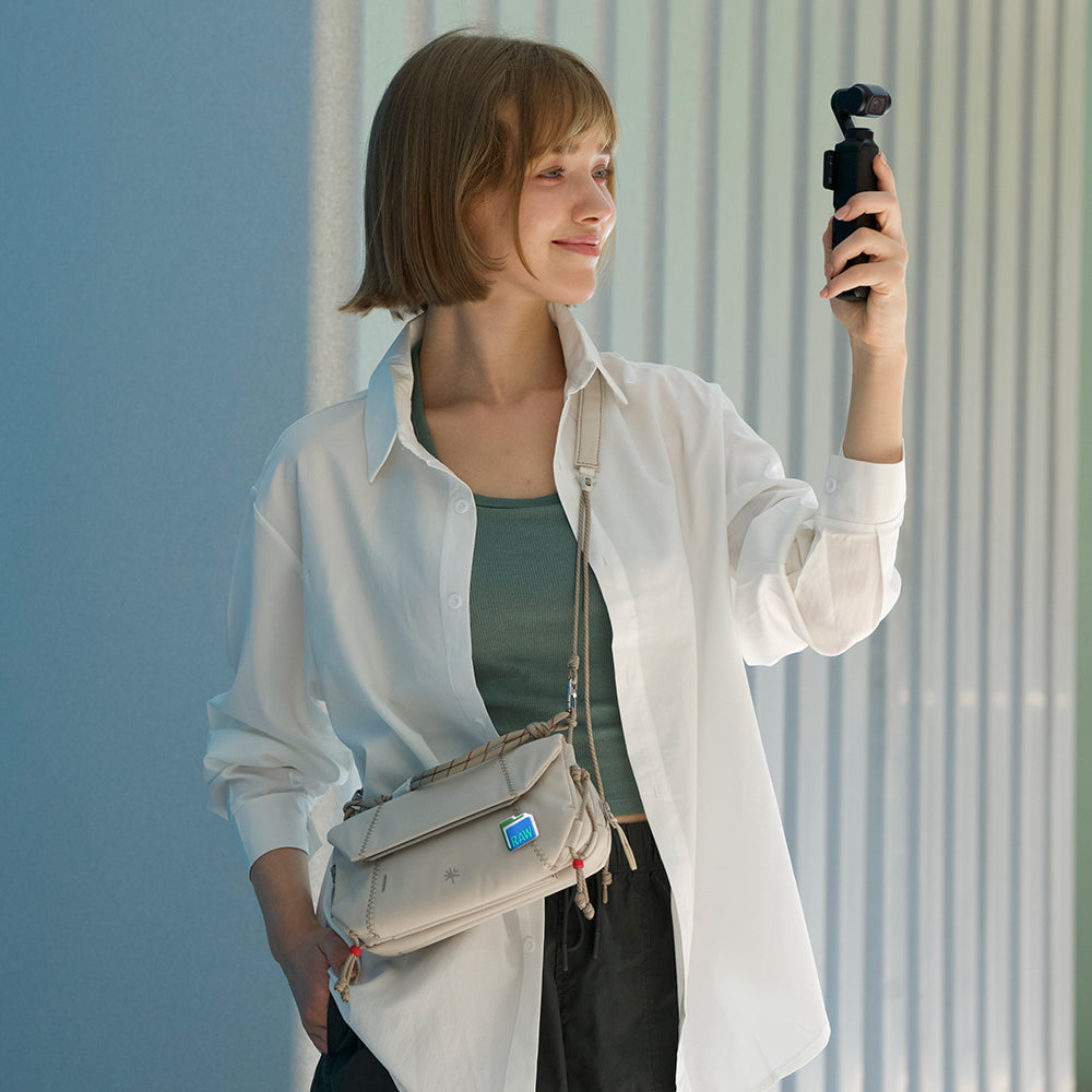 OneGo Pocket Sling: Ideal for vlogging, capture urban light and shadow moments