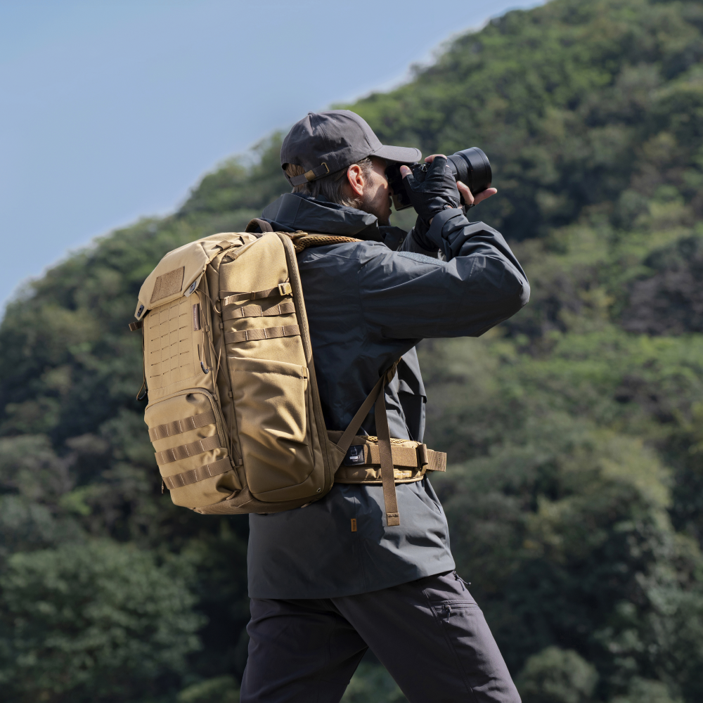 Adventure shooting with the OneMo Tactical Backpack.