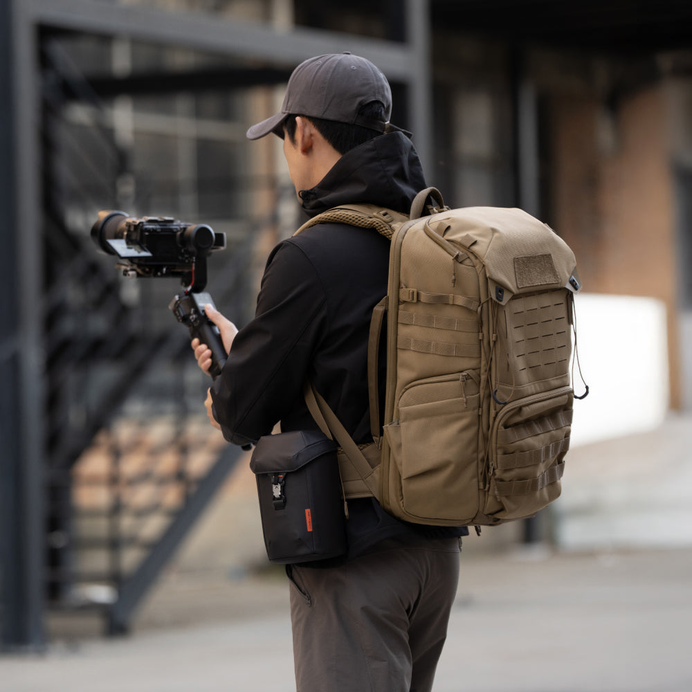 work scenario with OneMo Tactical BackPack