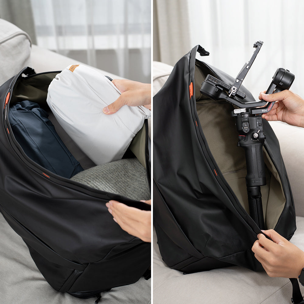 The OneMo Travel Backpack has large room.