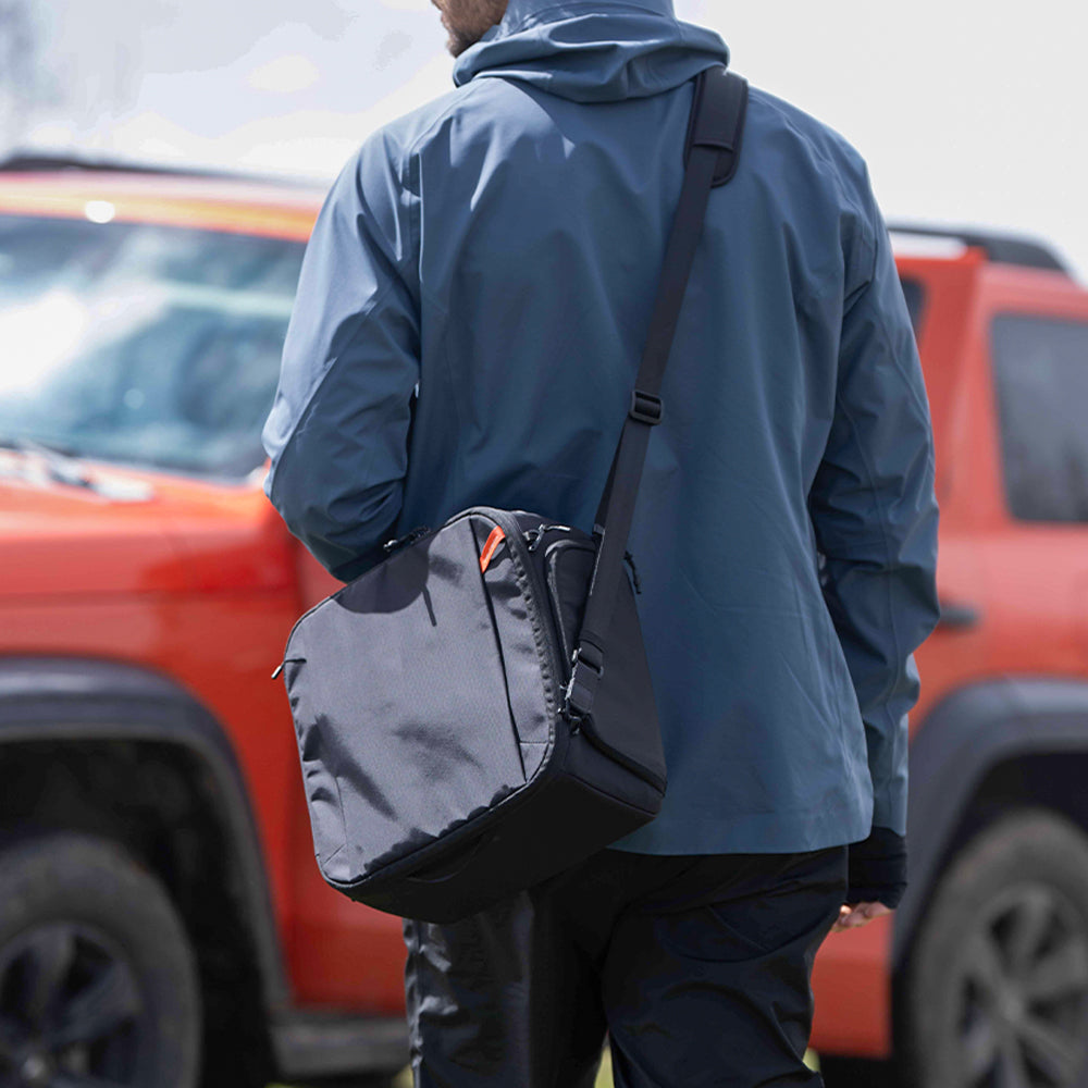 The  Camera Insert  comes with shoulder strap, transforms into a camera shoulder bag anytime.
