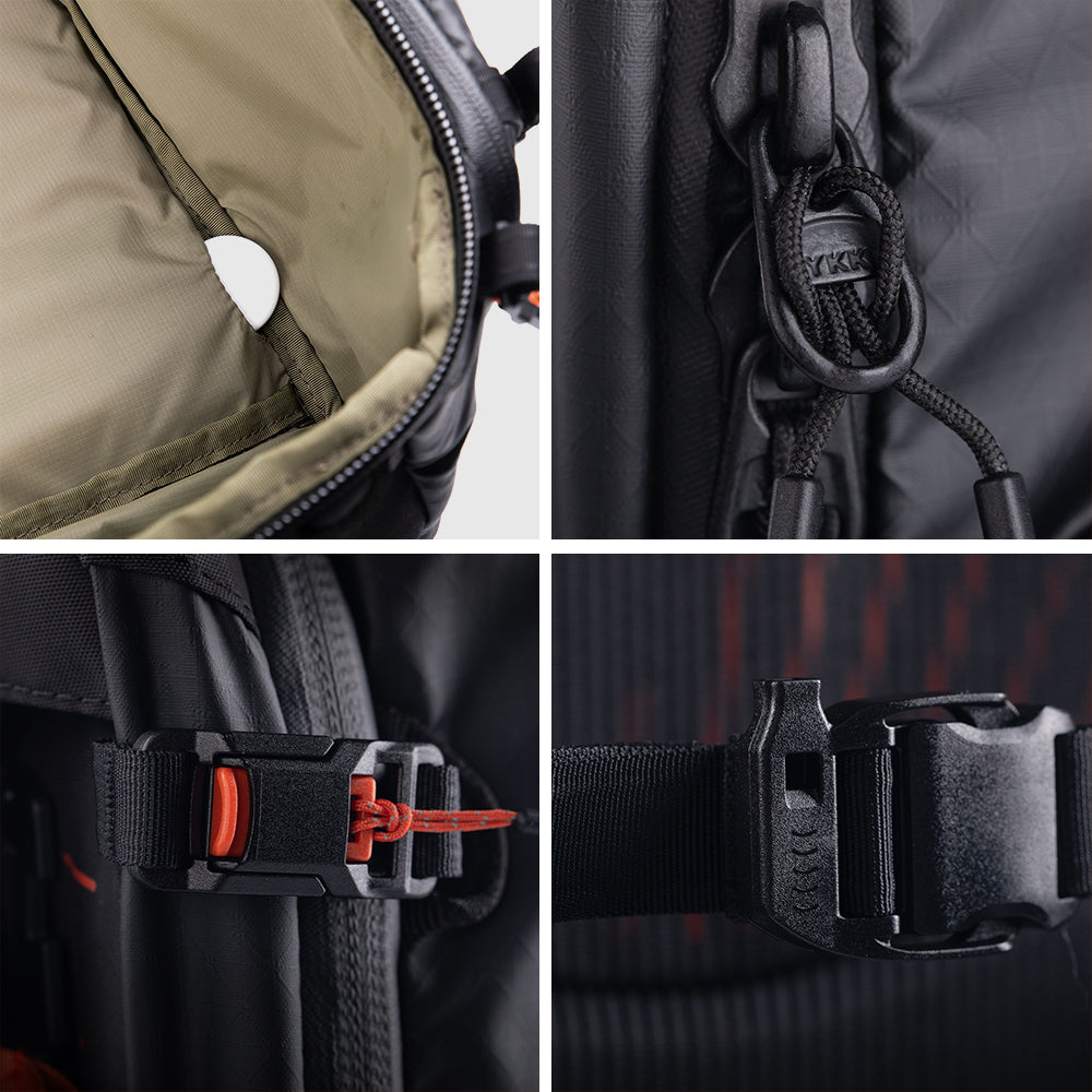 Small designs in the OnePro Flex Backpack make shooting easier.