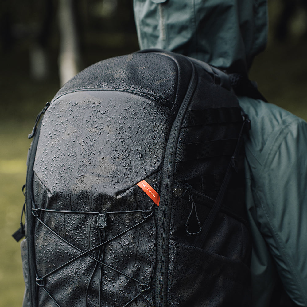 OnePro ST Backpack: Splash-resistant Dark Night camo fabric, built for unpredictable outdoor conditions.
