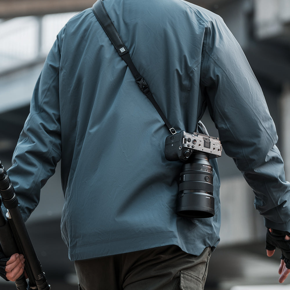 Shoulder Strap Quick Release Clamp & Plate: rugged performance, portability, and easy storage