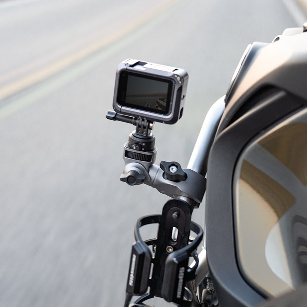 Super Clamp Mount: Securely mount action cameras on bicycles, wide compatibility