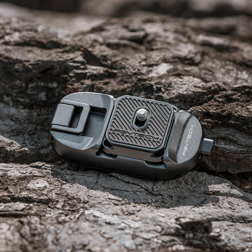 The Beetle Camera Clip Features an Innovative Clamping Design for Secure and Convenient Carry.
