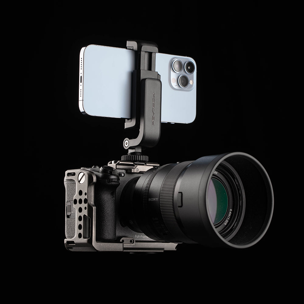 PGYTECH Cold Shoe Phone Holder
:Play Nice With Other Gear