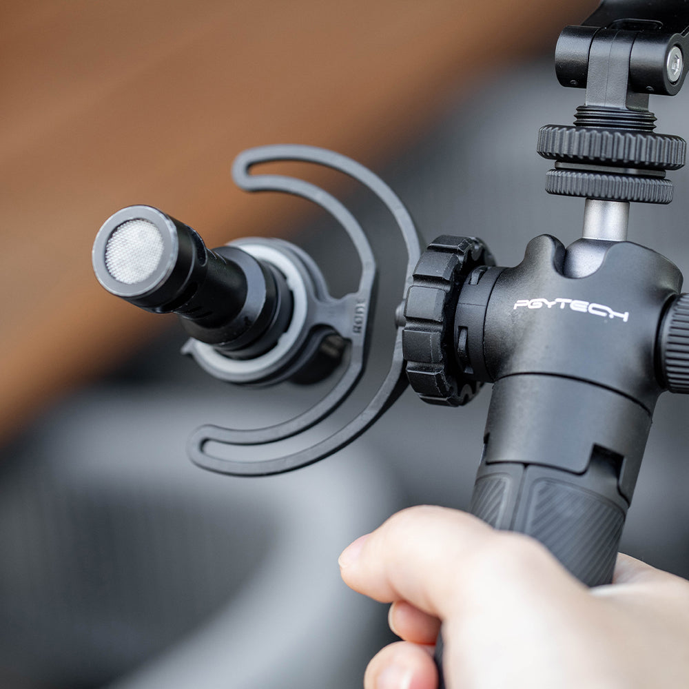 PGYTECH Extension Pole Tripod：With cold shoe on both sides